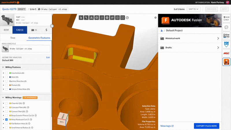 Autodesk Fusion Integration